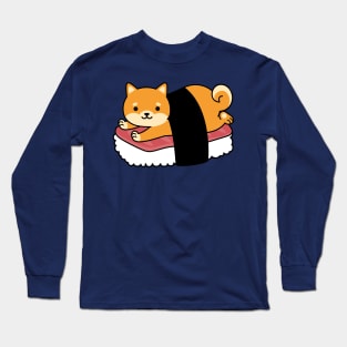 Shiba Inu Sushi Long Sleeve T-Shirt